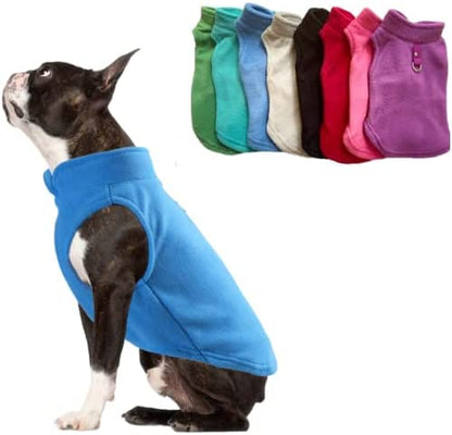 Dog Fleece Sweater with Leash Ring