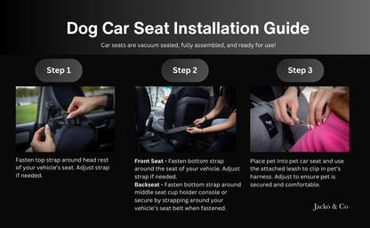 Premium Dog Car Seat