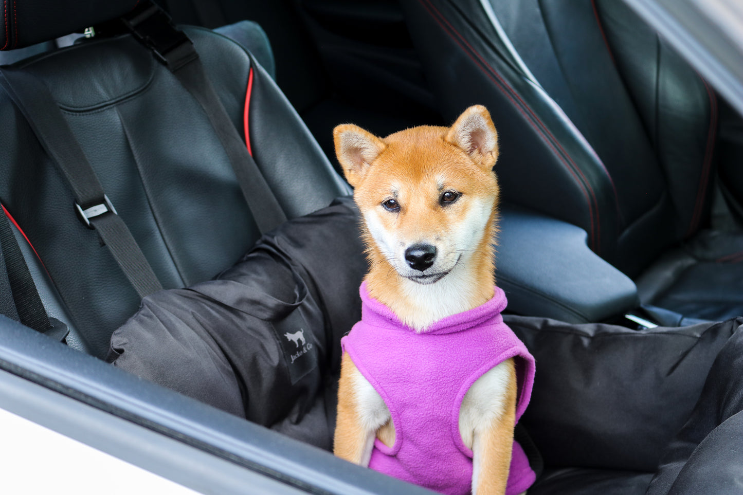 Dog Fleece Sweater with Leash Ring