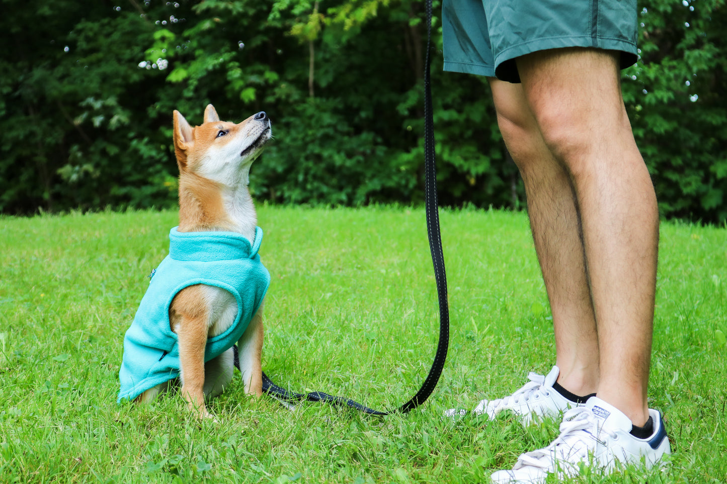 Dog Fleece Sweater with Leash Ring