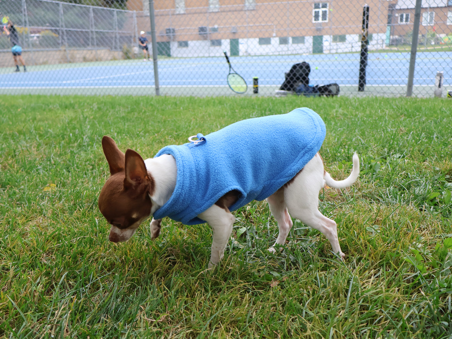 Dog Fleece Sweater with Leash Ring