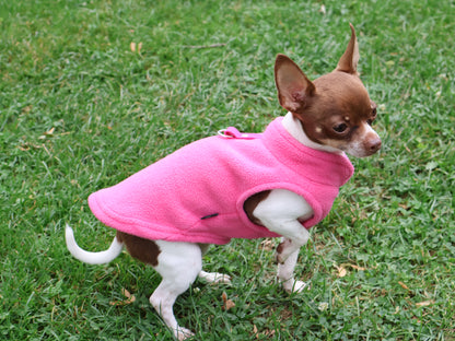 Dog Fleece Sweater with Leash Ring