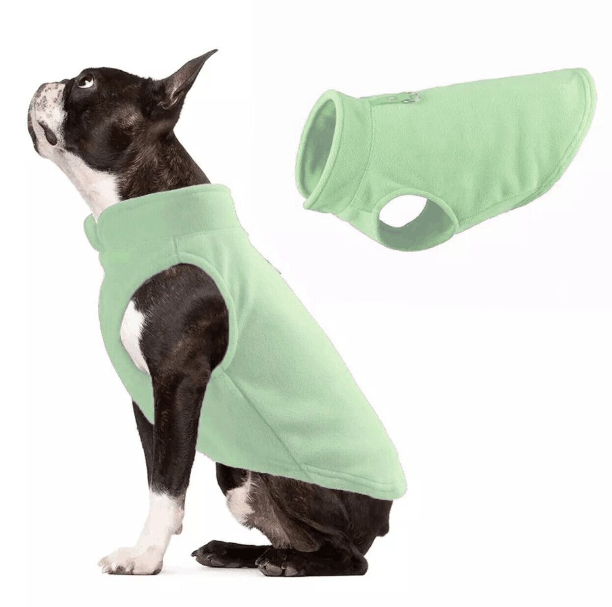 Dog Fleece Sweater with Leash Ring