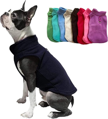 Dog Fleece Sweater with Leash Ring