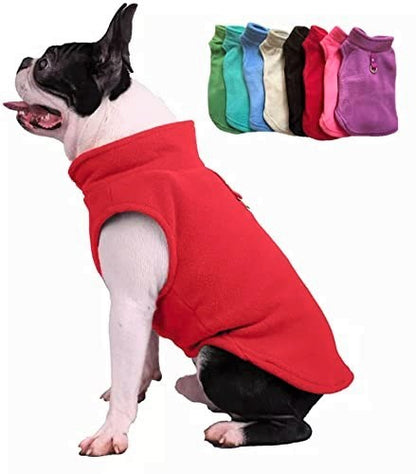 Dog Fleece Sweater with Leash Ring