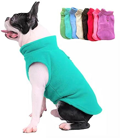 Dog Fleece Sweater with Leash Ring